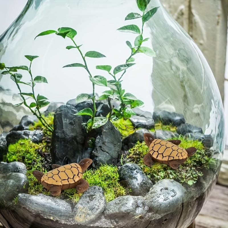 20/36pcs Adorable Resin Sea Turtles for Miniature Gardens Terrariums Succulent Planters Room Decor Mini Resin Turtle Moss Figure