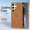 Magnetic For Magsafe Heat Dissipation Phone Case For Samsung S25 S24 S23 Ultra S22 Plus FE Luxury Shockproof Protection Cover