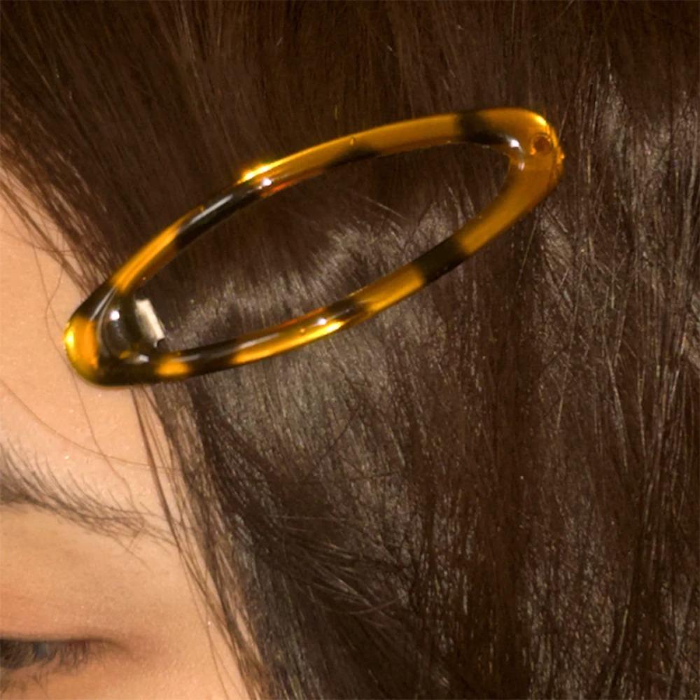 

Vintage Accessories Leopard Print Glue Oval Hair Clips Cute Korean Charm BB Hair Clip Y2K Women Jewelry Y2K Hair Accessories 2pcs