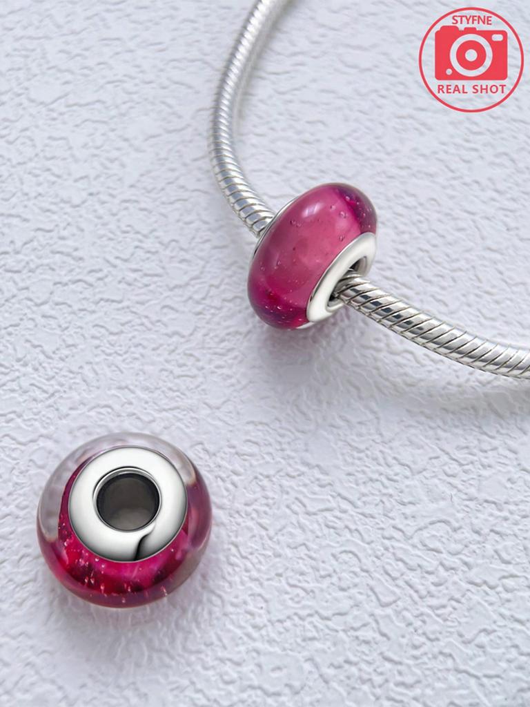 Charms Plata Colored Bubble Beads Charm Copper Plated Fit Charms Copperoriginal Bracelet For Jewelry Making Diy Charm