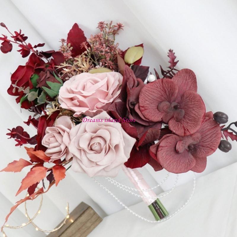 Wedding Bouquets Bridal Bouquets Bridesmaid Bouquets for Wedding Party Ceremony HX6C