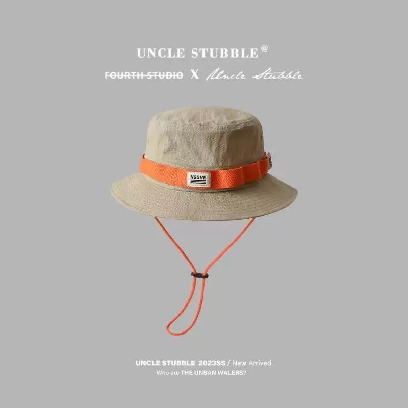 Popular Outdoor Retro Bucket Hat Summer Hiking Fishing Sun Protection Sun Hat Mountaineering Shade Western Cowboy Hat