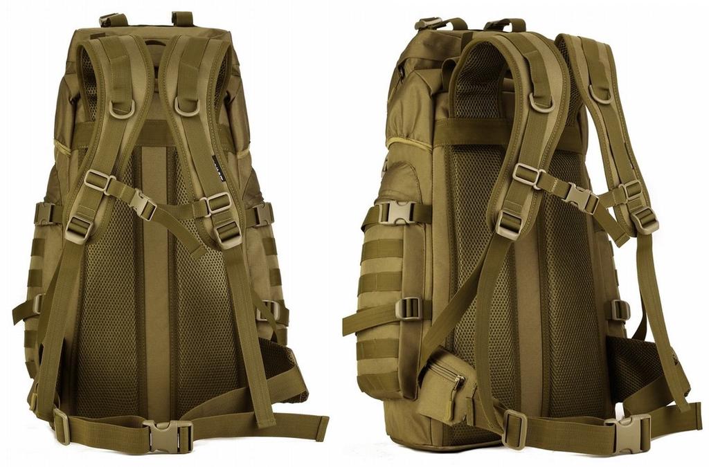 60L Große Kapazität Breite Öffnung 5 Farben Camouflage Wasserdicht Stoßfest Unisex Militärfan Alpinrucksack Taktischer Rucksack Outdoor-Rucksack Groß