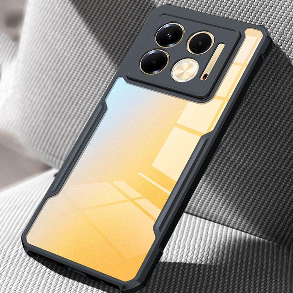 XUNDD For Infinix Note 40 5G Case Soft TPU Frame+Acrylic Clear Back Phone Cover