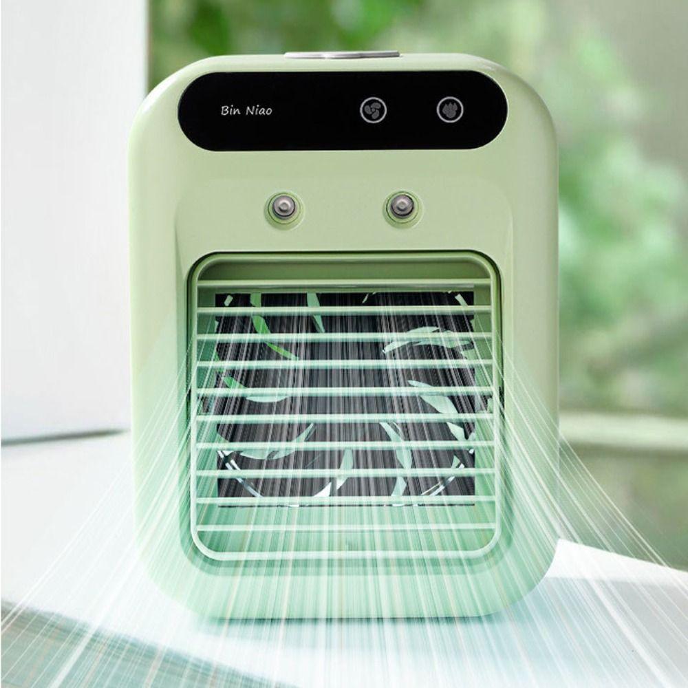 Dual Spray Portable Air Conditioner Ultrasonic Atomization USB Air Cooler  Office Humidification