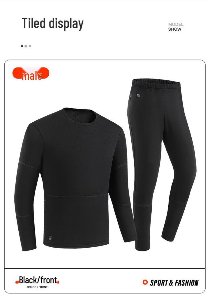 Smart 28-Zone Heated Underwear Set for Men & Women - Winter Warmth & Constant Temperature Control