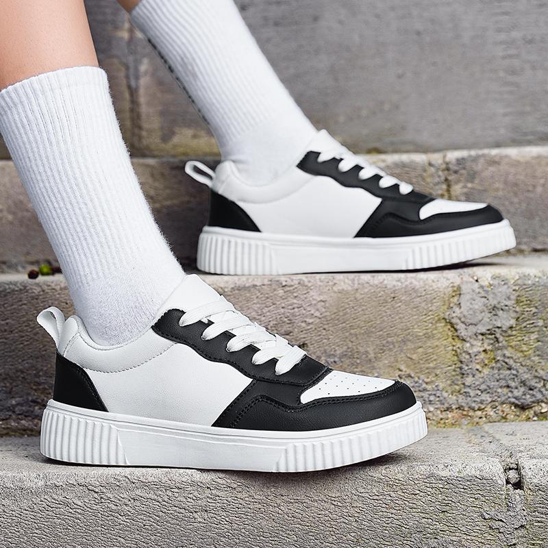 Men Skateboard Shoes Women White Sport Shoes Couple Black Wide Palm Shoes Large Size Sneakers
