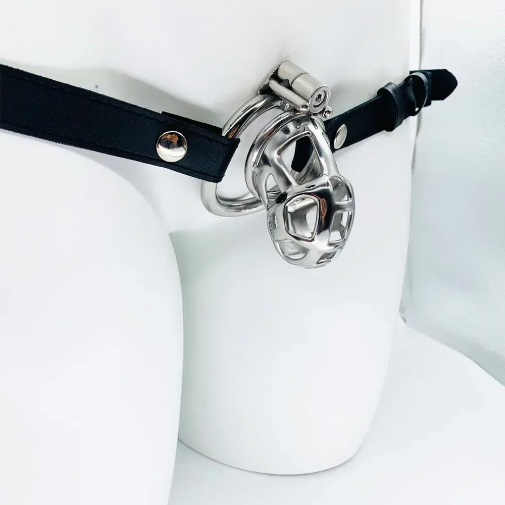 2024 New Cobra Metal Chastity Cage Devices Chastity Belt Penis Lock Cobra Penis Cage Cock Rings Men Cuckold Lockdown Bird Adult Sex Toys 18+