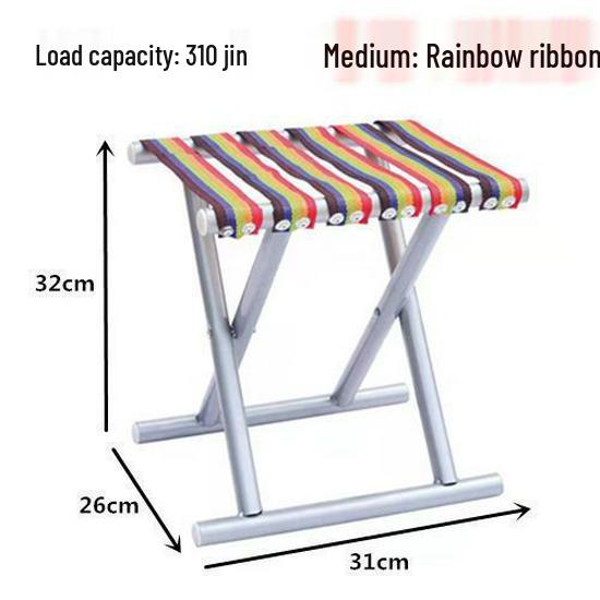 Compact Outdoor Folding Chair with Backrest - Portable for Fishing, Travel, and Street Stalls
