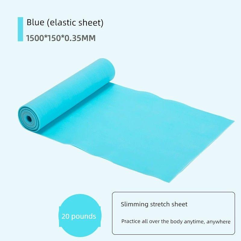 

Yoga Stretch Belt Practice Back Open Shoulder Hip Fitness Men and Women Slimming Tension Band Stretch Belt Stretch Resistance Band Blue 1500*150*0.35(20 pounds)
