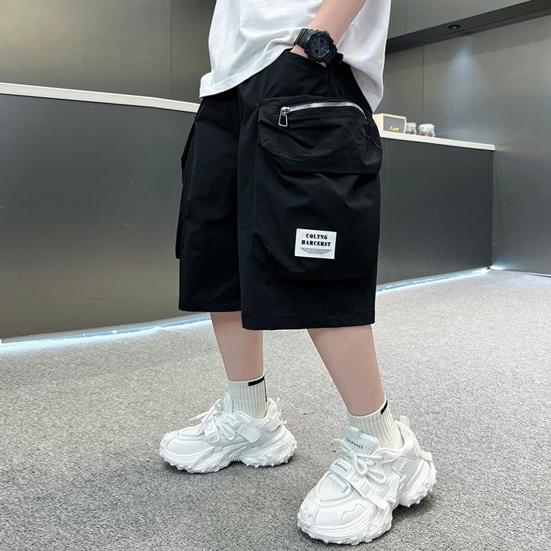 Children's Clothing Boys' Summer Shorts Pants 2026 New Thin Summer Clothing Mid Size Children's Mid Size Work Pants Trend