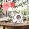 Photo Frame Picture Romantic Decorative Table Centerpiece Holder for Holiday Wall