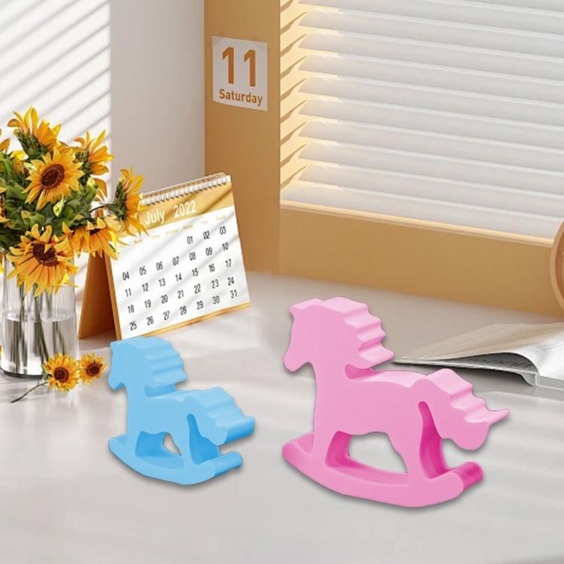 Horse Figurine Silicone Molds for Epoxy Resin Making Candle Soap Gypsum Decoration Animal Shape Silicone Candle Molds