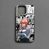 Cool Anime M-Makima Phone Case For iPhone 16 15 14 13 12 11 Pro Max Black Matte Multicolor Laser Metallic Aurora Cover