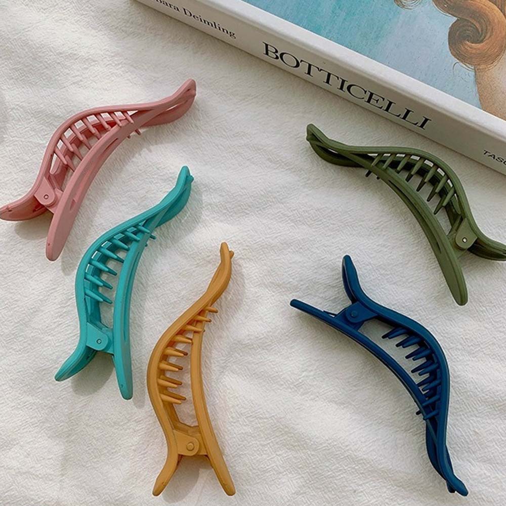 Elegant Wild Candy Color Women Girls Seamless Face Wash Hairpin Duckbill Clip Plastic Hair Claw