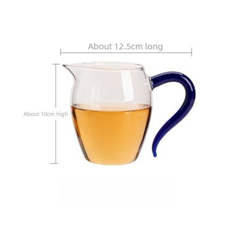 Japanischer Stil Fair Cup Buntes Glas Teekanne Hitzebeständiger Server Elegantes Zuhause Teeraum Verteiler