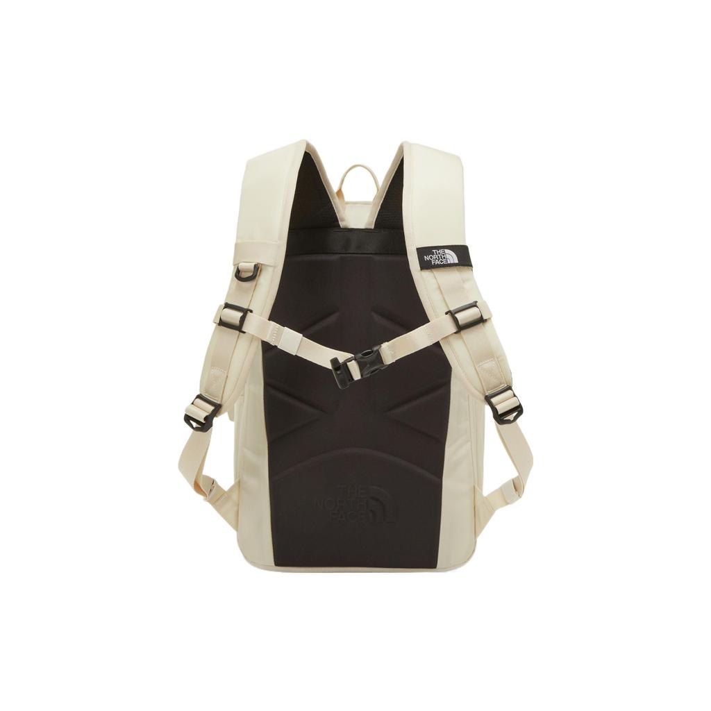The North Face Sport Freizeit Logo Reißverschluss Verstellbarer Schultergurt Nylon Rucksack Unisex Rucksack Beige NM2DP03K