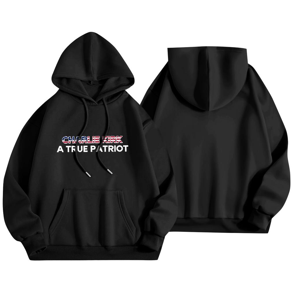 Unisex Fashion Lightweight Long Sleeve Pullover With Pockets  Print Hoodie
