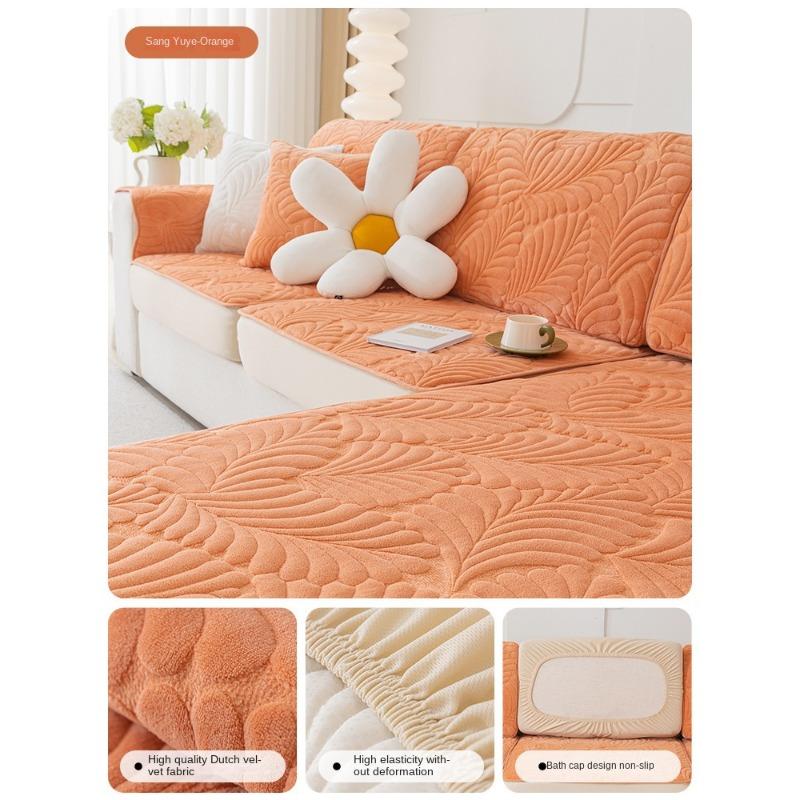 

Эластичный чехол для дивана из молочного волокна, универсальный универсальный чехол для дивана Four Seasons, легкая подушка для дивана, роскошная высококачественная нескользящая ткань 60*60cm