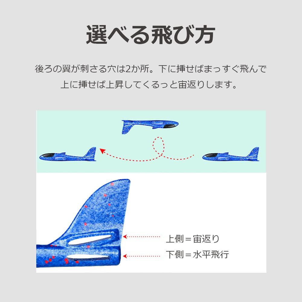 Lifactlab. Set of 2 Durable Styrofoam Airplane Toys for Outdoor Play In the Park, Hand-Thrown, Ages 6 and Up (Red + Blue)
