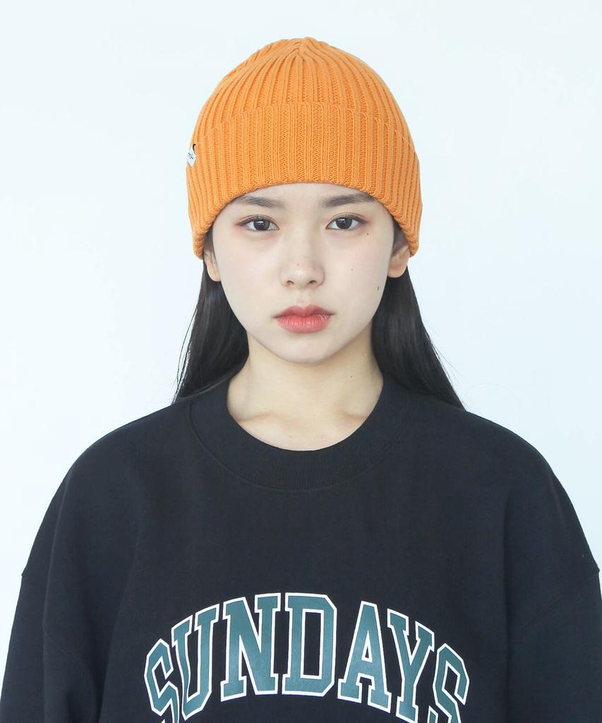 SUNDAY HOBBY CLUB Cotton Basic Beanie - Orange