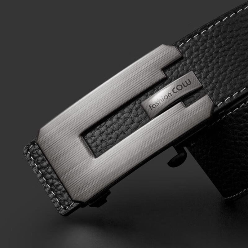 Men's Genuine Leather Automatic Buckle Belt
