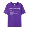 Gifts For Skiers Procrastiskiing Funny Skiing Printed On Luxury Designer Tshirts Cotton Unisex Tshirt Tee Shirt Fashionable