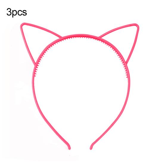 3Pcs Lovely Cat Ears Women Girls Hoop Hairband Headband Party Hair Accessories