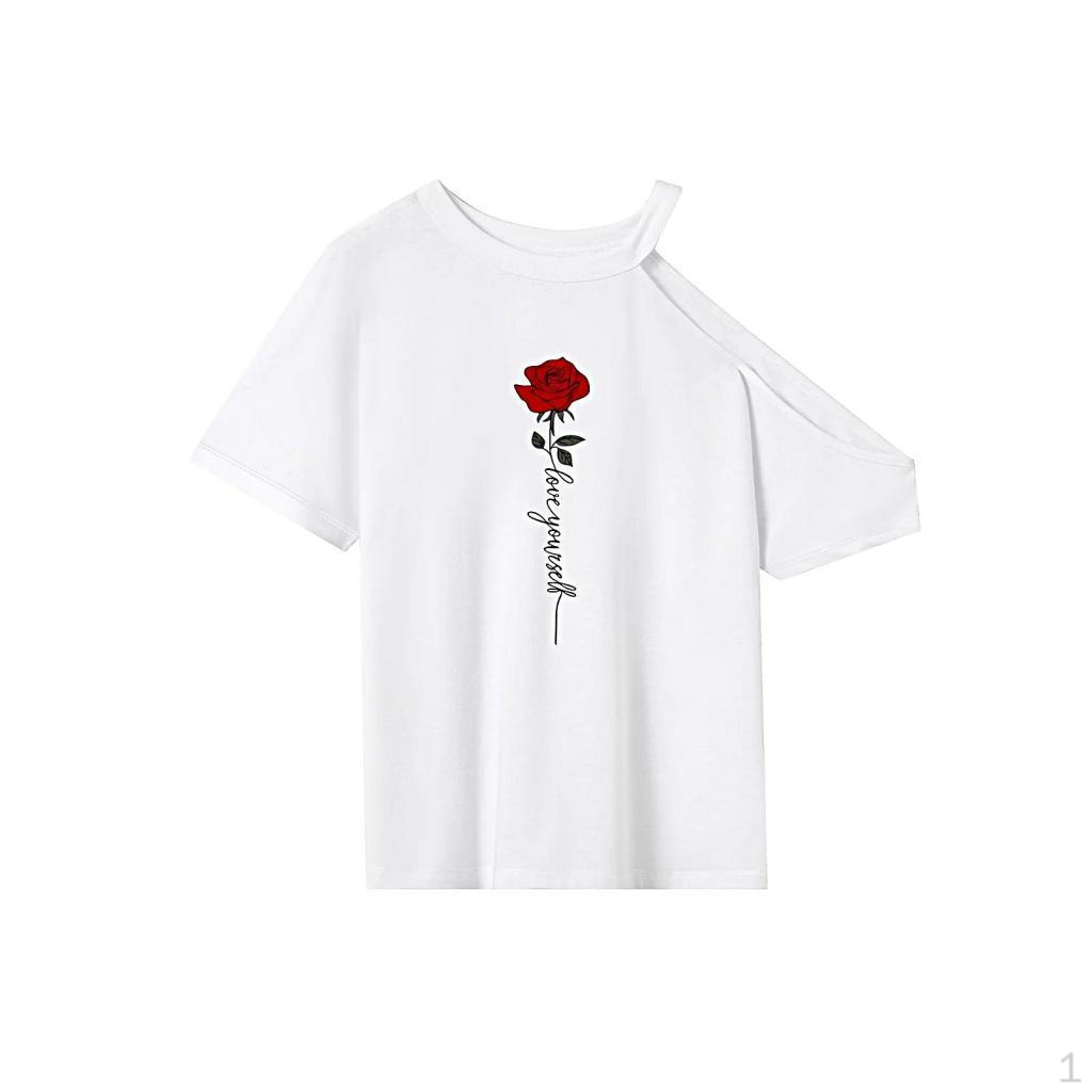 

T Shirt for Women Basic Tee Round Neck Clothing Round Office Beach