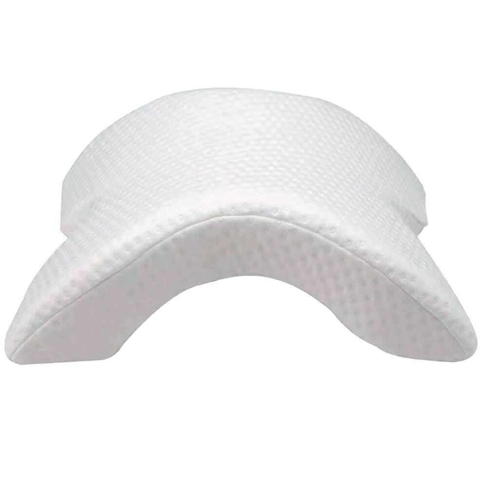 

Arch Shape Slow Rising Memory Neck Head Support Pillow for Lovers Sleeping white