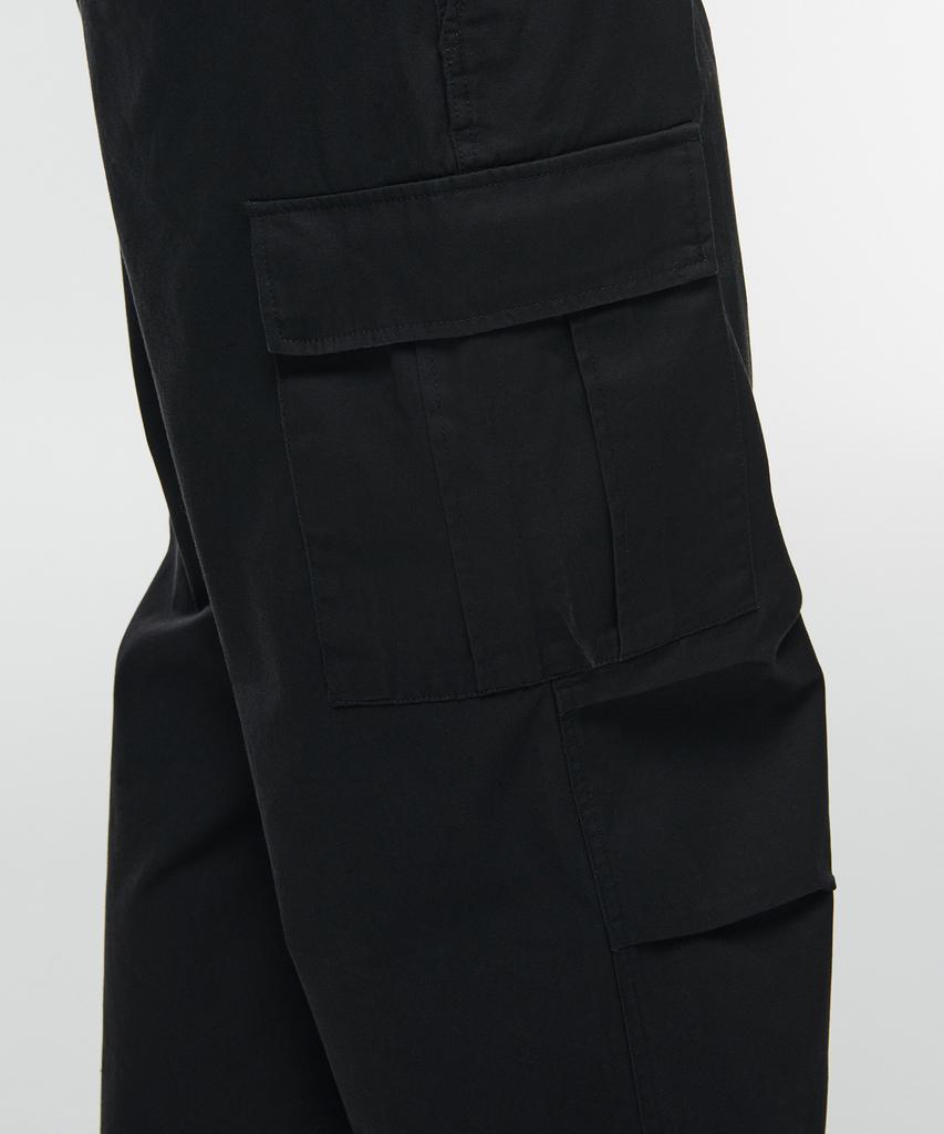 MUSINSA STANDARD Cotton Parachute Cargo Pants [Black]