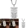 Stylish Fashion Necklace Dog Tag For My Son Daughter Dad Mom Ideal Birthday Gift