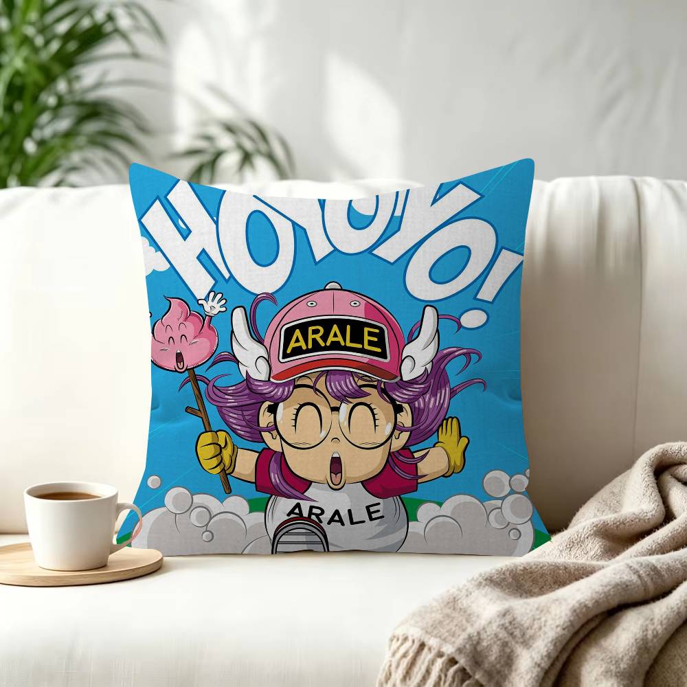Dr Slump  ANIME  Cushion Cover Pillowcase Upholstery Sofa Throw Pillow Home Decor Pillowcas
