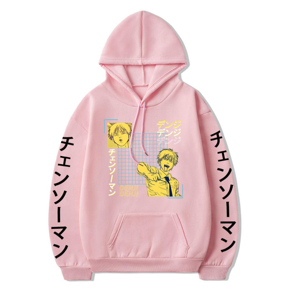 Chainsaw Man Anime Print Casual Hoodie - European Size
