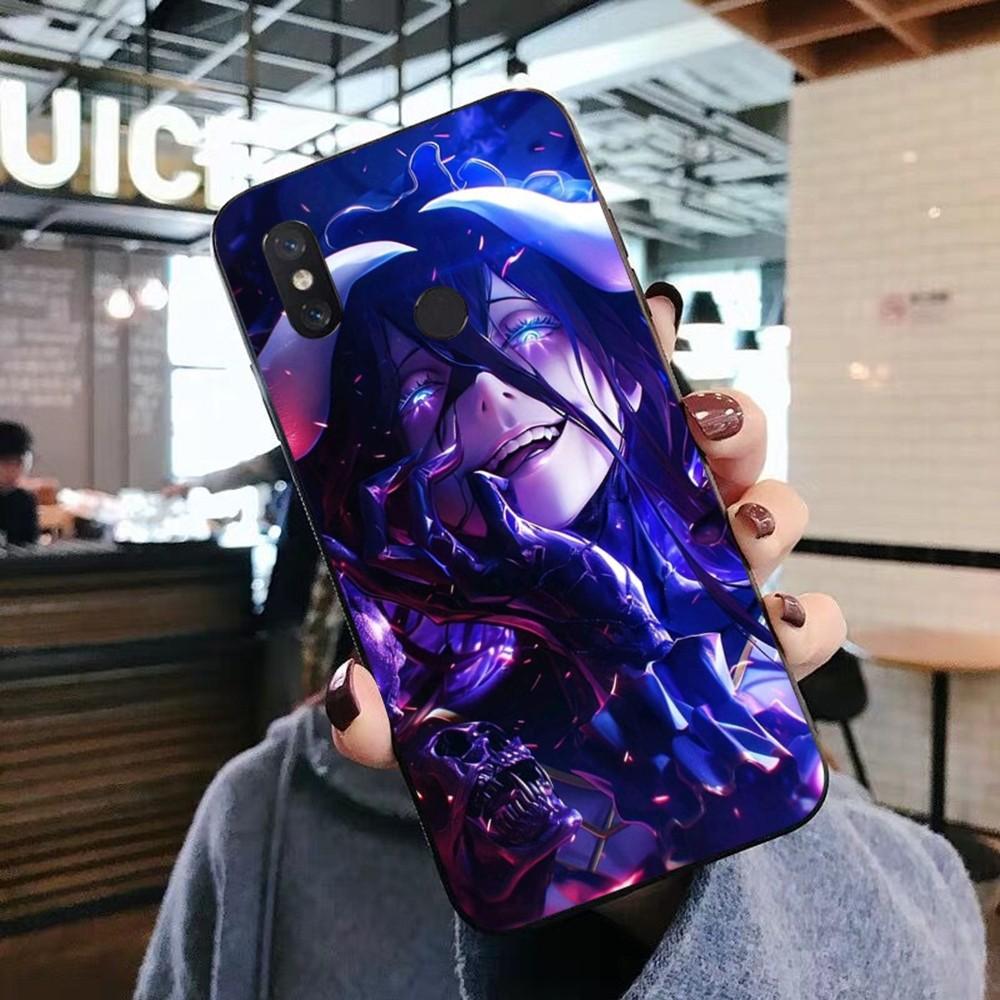 Anime Overlord Albedo Phone Case For Xiaomi Mi 5X 8 9 10 11 12 Lite Pro 10T PocoX3pro PocoM3 Note 10 Pro Lite
