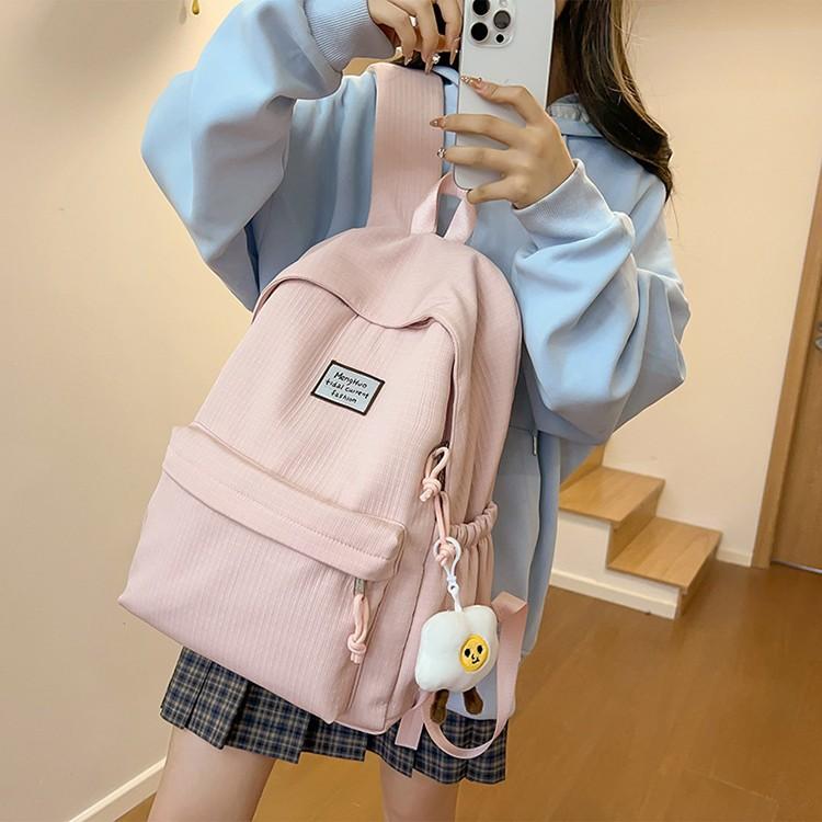 Schoolbag Korean version Japanese simple backpack female Mori student schoolbag large capacity college style small fresh sweet backpack