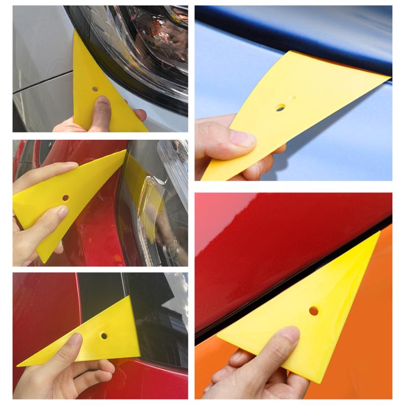 Triangle Scraper and Yellow Squeegee Tinting Tool Set