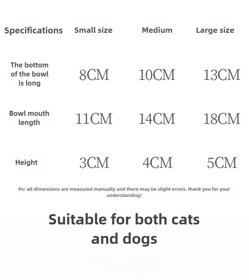 Cute Dog  Feeding Bowls for Small Medium Large Dogs Water Bowls Stainless Steel Small Dog Food Bowl Large Capacity Pet Food Bowl