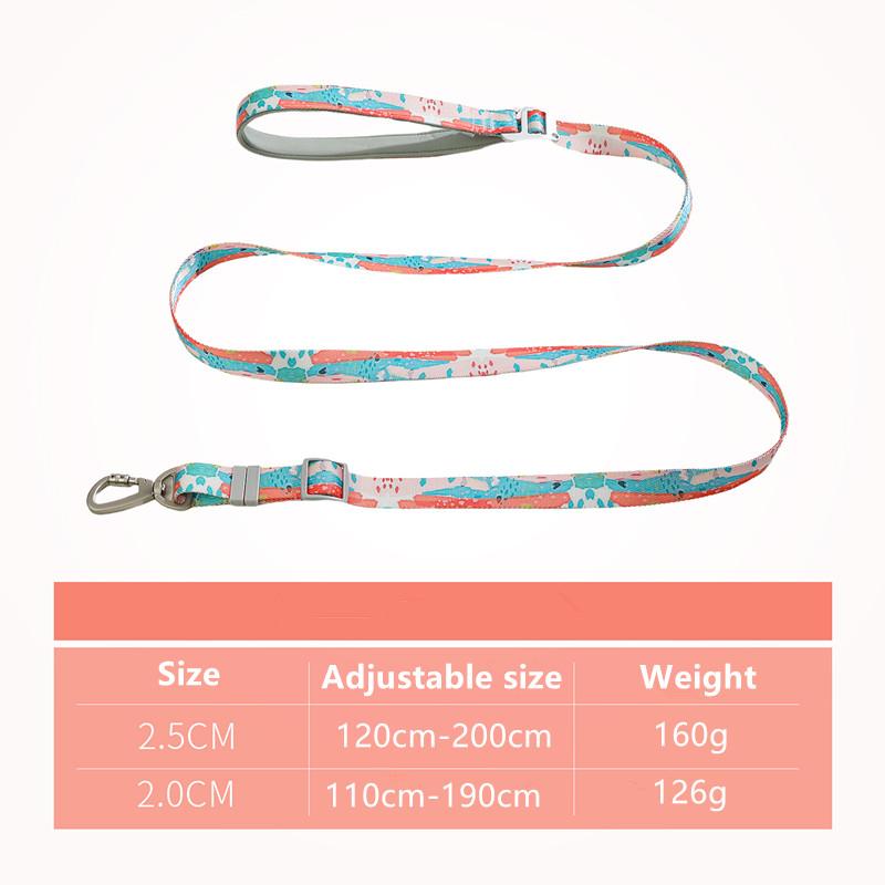 Nylon Dog Leashes Pet Dogs Chain Traction Rope Leads for Running Free Hands Rope Chain for Small Large Dogs