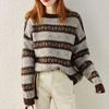 Sweater for Women Winter Thickened Pullover Warm Knitted Stretchy Long Sleeve Oversize Jumper Sweater Tops