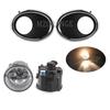Fog Lights LED Fog Light for Nissan QASHQAI J11 ROGUE 2015 2016 2017 Car Front Bumper Light Chrome Fog Lamp Cover Grill Bezel