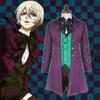 Anime Black Butler 2 Kuroshitsuji Alois Trancy Uniform Outfits Cosplay Kostýmy Kompletní sada (svrchní + vesta + košile + šortky + motýlek)