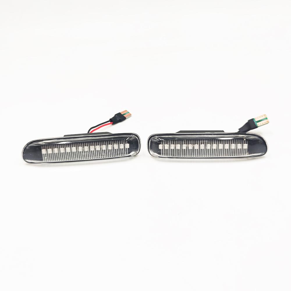 LED Dynamic Side Marker Turn Signal Blinker Flowing Water Blinker Light for BMW E46 3er Limo Coupe Compact Cabriolet