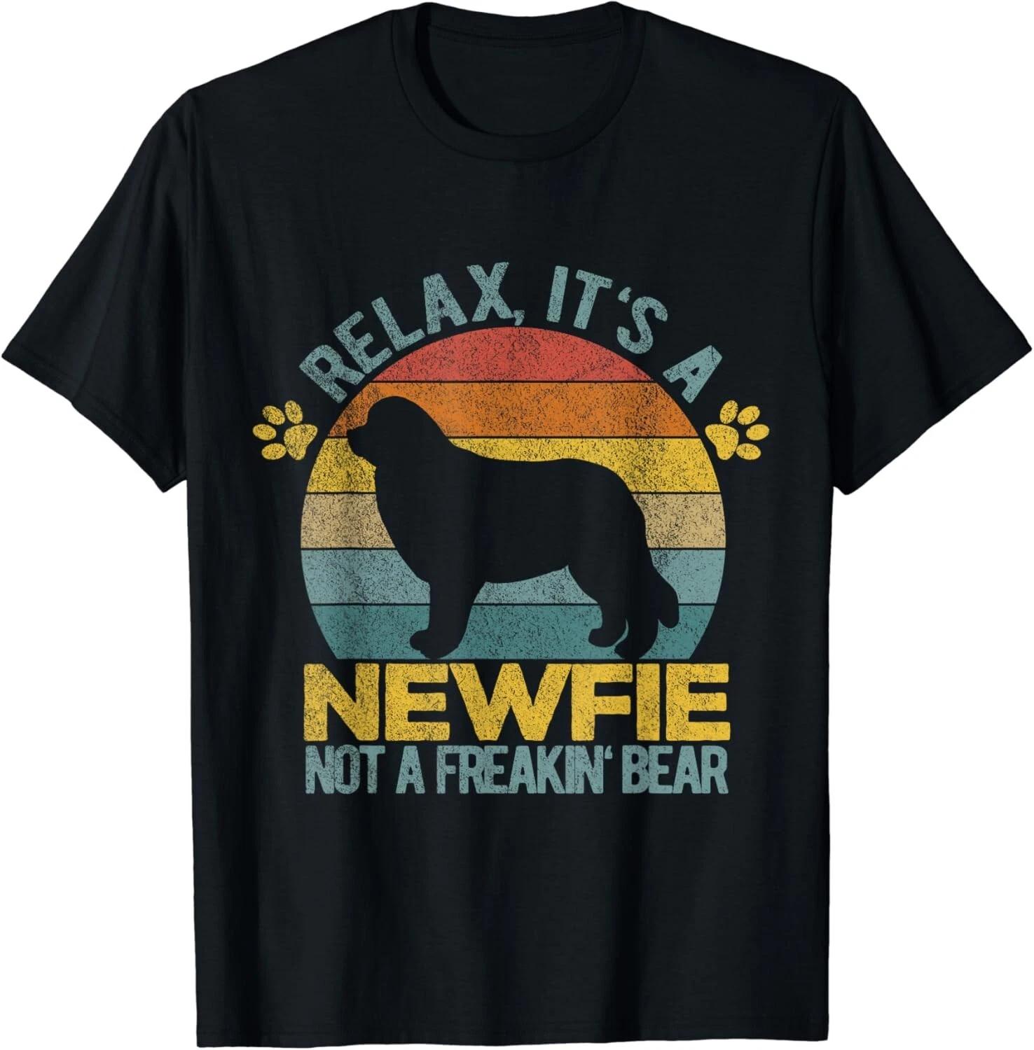 

Funny Newfoundland Dog Newfie Owner Retro Vintage Gift Unisex T-Shirt 3XL