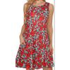 Sleeveless Dress Summer New Beach Hawaiian Print Loose Vest Skirt With Pockets