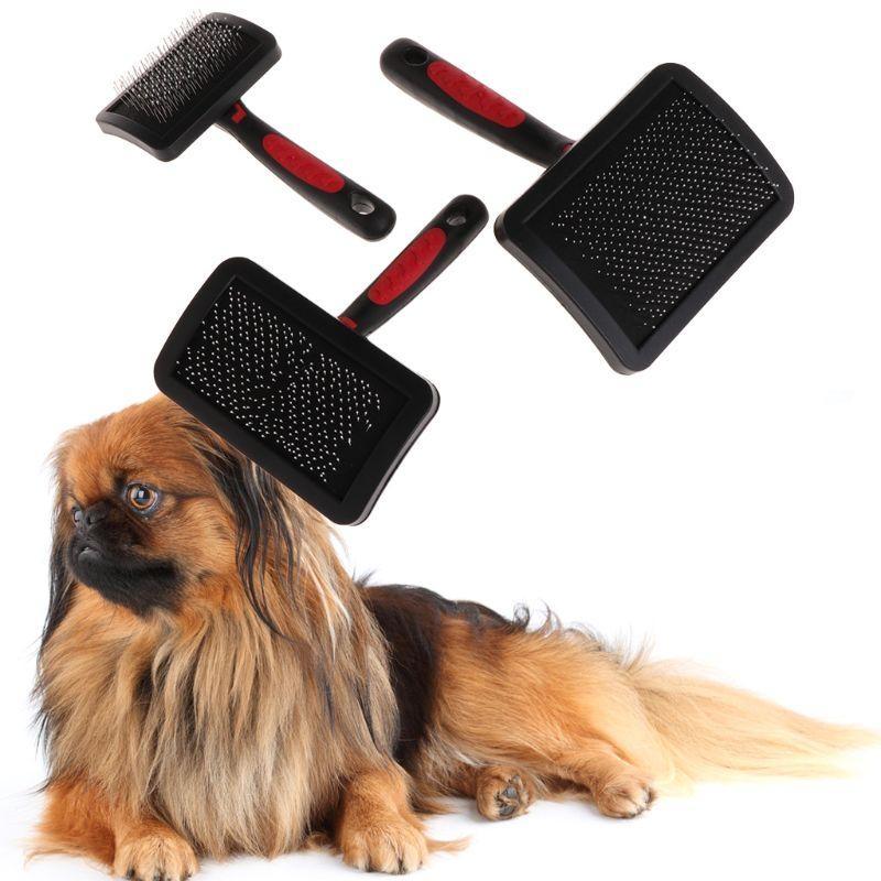 Hund-Pflegebürste Haustier-Reinigungsbürste für Haustier Kleine Große Hunde Haustier-Haarentferner für Schmutz Unterwolle Verfilzungen Haare