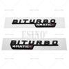 2 x 3D Biturbo 4Matic 4Matic+ Car Trunk ABS Emblem Rear Body Tailgate Fender Adhesive Badge for Mercedes Benz 2014 - 2016 QV2