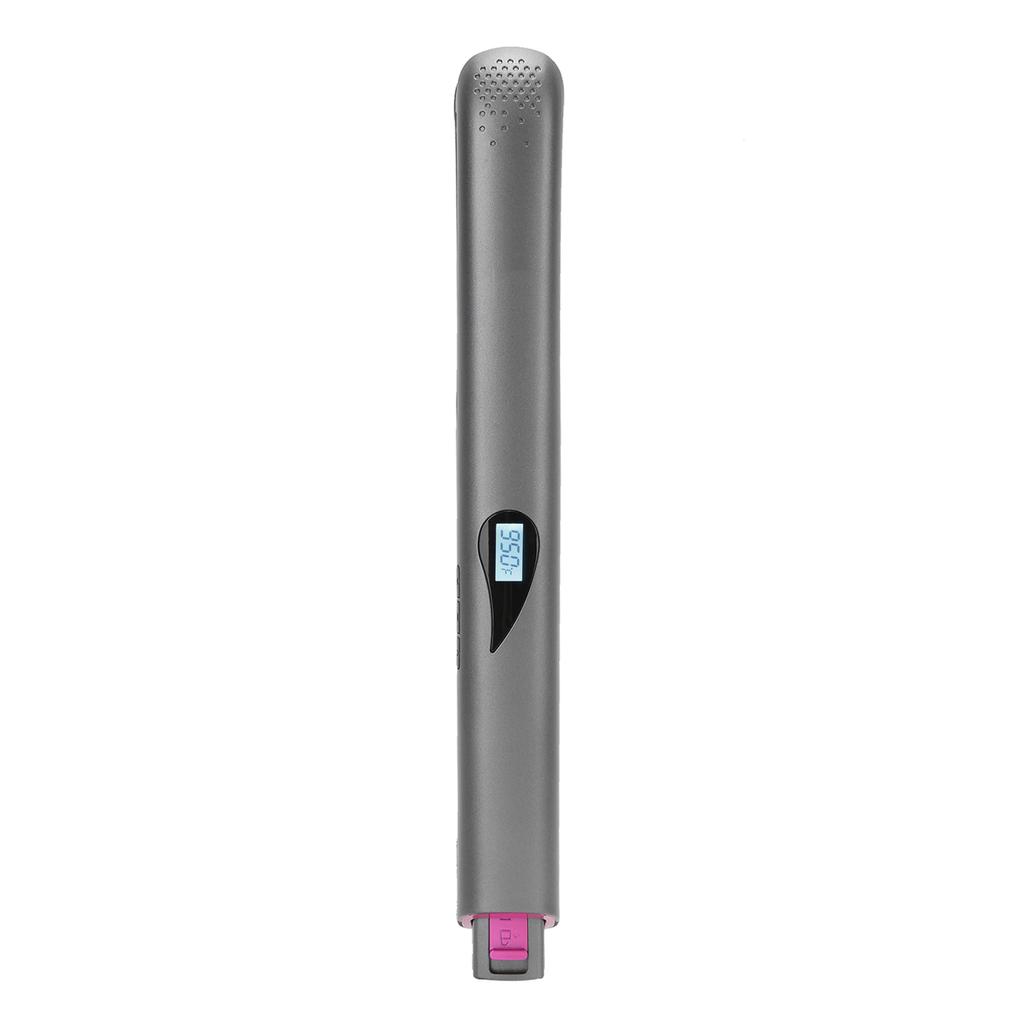 Hair Straightening Ceramic Heating Plate Straightener LCD 12 Gear Temperature Control