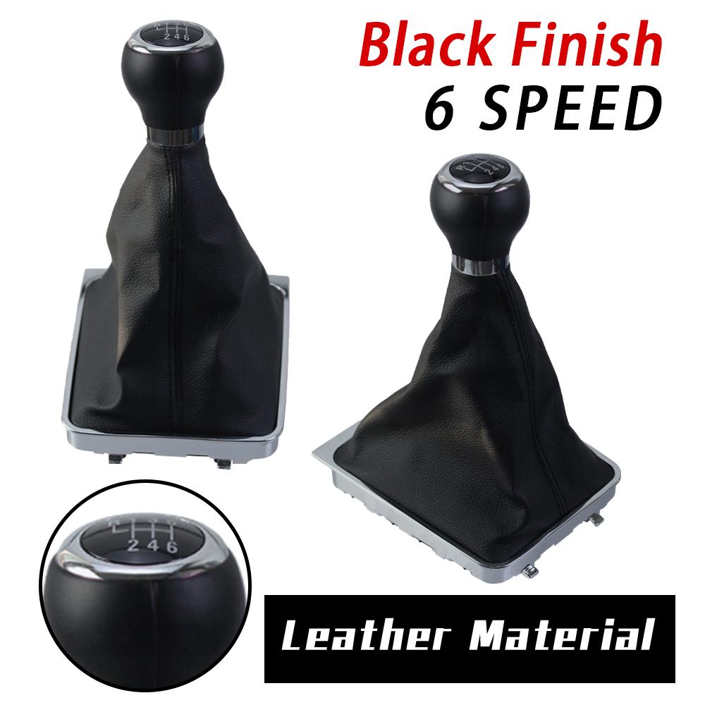 

High-quality Car Accessories Manual 5/6 Speed Leather Gear Shift Knob For VW Tiguan 2007 2008 2009 2010 2011 Automotive Interior