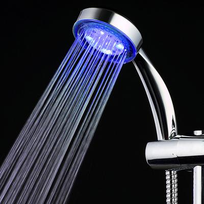 LED Battery-free Colorful Luminous Shower Head Bathroom Handheld Self-changing Color Cycle Luminous Shower